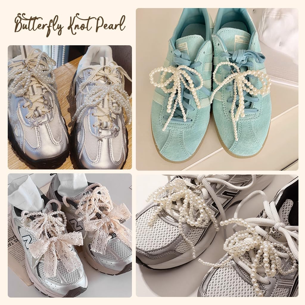 MAYCREATE 1 Pair Pearl Bow Shoe Charms for Sneakers Charms Pearl Sneaker Bows Decorations Bowknot Coquette Aesthetic Keychain Bag Car Charms for Women Gift Jewelry MAYCREATE 1 Pair Pearl Bow Shoe Charms for Sneakers Charms Pearl Sneaker Bows Decorations Bowknot Coquette Aesthetic Keychain Bag Car Charms for Women Gift Jewelry